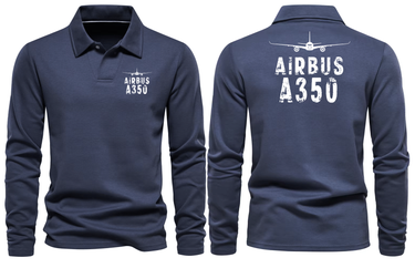 AIRBUS A350 LONG SLEEVE POLO